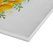 Bloem vlinder met gele Californische pap Snijplank (Hoek)