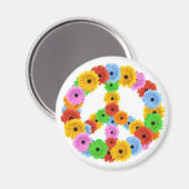 Bloem Vrede Symbool Magneet (Voorkant / Achterkant)