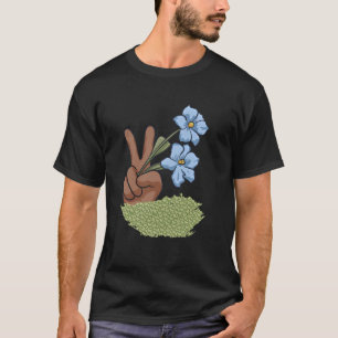 Bloem Vredesteken Spreidt Liefde en Vriendelijkhei T-shirt
