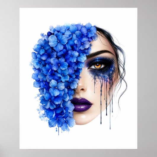 Bloem Vrouw Poster (Voorkant)
