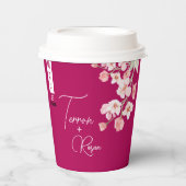 Bloem wijn papieren bekers (Voorkant)