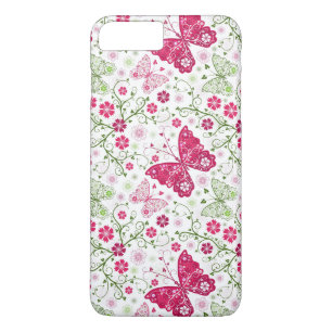 Bloem Wit Patroon iPhone 8 Plus / 7 Plus Hoesje