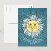 Bloem & Zon - Natuur Briefkaart (Voorkant / Achterkant)