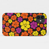 Bloem - zwart, roze, Oranje en geel Case-Mate iPhone Case (Achterkant (horizontaal))