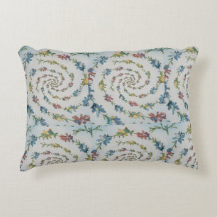 Bloemaccent geborsteld polyester kussen