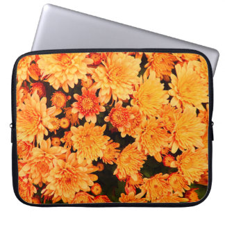 Bloemachtergrond bloemen laptop sleeve