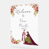 Bloemacryl Mendhi teken Acryl Bord (Hoek)