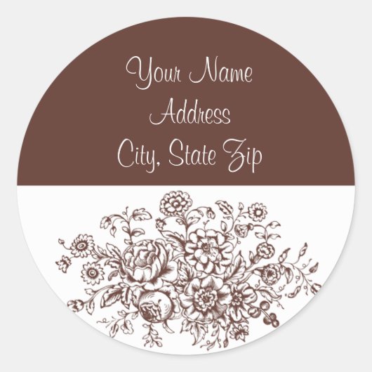  bloemadres Stickers (Voorkant)
