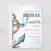 Bloemanker streep bruidsdouche met zeemanschap kaart (Voorkant)