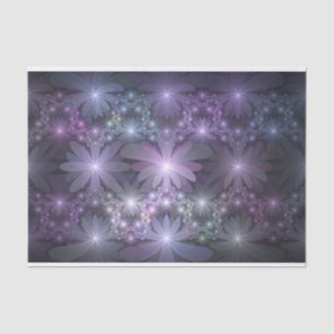Bloembed Trendy Glanzende Abstracte Fractale Kunst Tissuepapier