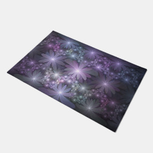 Bloembed van bloemen trendy glanzende abstracte fr deurmat