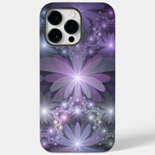 Bloembed van trendy glanzende abstracte fractal ku Case-Mate iPhone 14 pro max hoesje