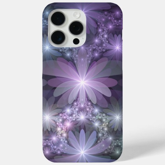 Bloembed van trendy glanzende abstracte fractal ku Case-Mate iPhone case (Achterkant)