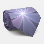 Bloembed van trendy glanzende abstracte fractal ku stropdas (Opgerold)