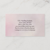 Bloembenzine - zaden van mensenlevens visitekaartje (Achterkant)