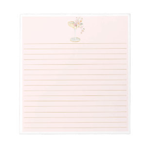 Bloemblaadjes en Prosecco Blush Roze Notitieblok