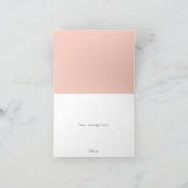 Bloemblaadjes en Prosecco Vouwkaart Bedankt (Binnen)