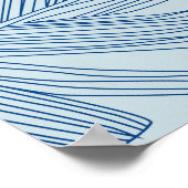 Bloemblaadjes:  lijnillustraties. poster (Hoek)