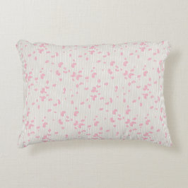  bloemblaadjes op strepen accent kussen