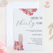 bloemblaadjes & Prosecco 30e verjaardag Bloemen Ro Kaart