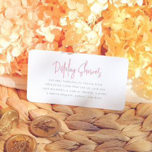 bloemblaadjes & Prosecco Bloemen Vrijgezellenfeest Informatiekaartje