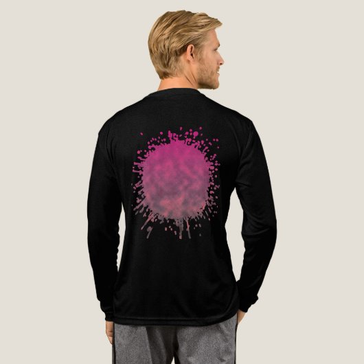 Bloemblad Ineenstorting Tri-Blend Shirt (Achterkant)