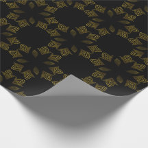 bloemblad met gouden lijn