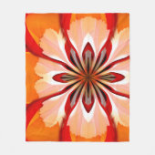 Bloembladen Fleece Deken (Voorkant)
