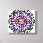 Bloembloei Mandala Canvas Afdruk (Voorkant)