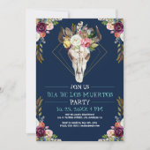 Bloembloem Dia De Los Muertos Kaart (Voorkant)