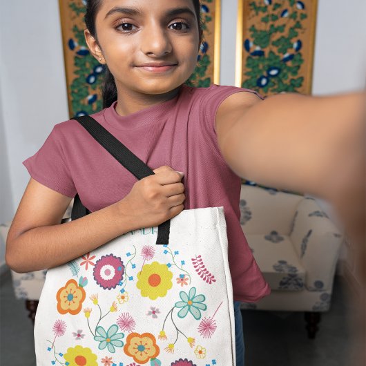 Bloembloem Power Kleurrijk Draagtas