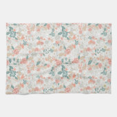  bloembloemennaadloos patroon theedoek (Horizontaal)