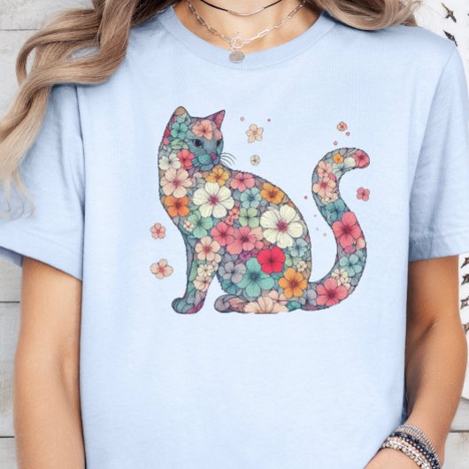 Bloembloesem Kat, Bloemen en Kat, Bloemen, Kat T-shirt