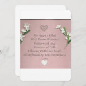 Bloembloesems Wenskaart (Voorkant / Achterkant)
