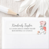 Bloemblush roze bruiloft etiket (Insitu)