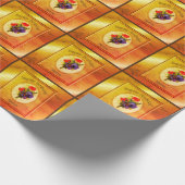 bloemboeket Gepersonaliseerd Verjaardag Cadeaupapier (Hoek)