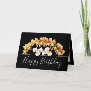 bloemboeket Orchidee Lily Flowers Verjaardag Kaart