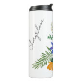 Bloemboeket Paarse Sinaasappel Thermosbeker (Gedraaid links)