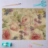 Bloemboeket Script Ephemera Decoupage 3 Tissuepapier (Craft)