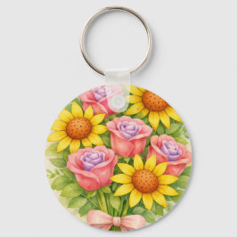 Bloemboeket Sleutelhanger