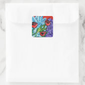 Bloemboeket sticker (Tas)