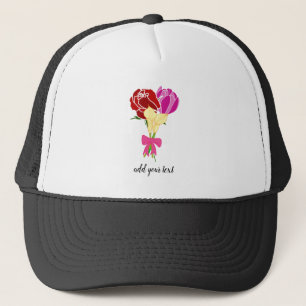 bloemboekje aanpassen trucker pet