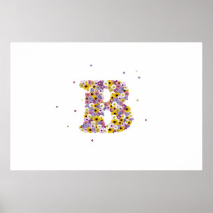 bloembologram "B" Poster