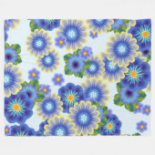 bloembom 7 fleece deken (Voorkant (Horizontaal))
