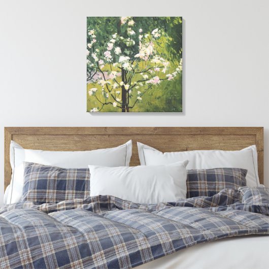 Bloembomen | Kolo Moser Canvas Afdruk (Insitu (Slaapkamer))