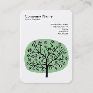 Bloemboom II - Faded groen Visitekaartje