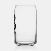 Bloembrief B Monogram en gepersonaliseerde naam Blikvorm Glas (Links)