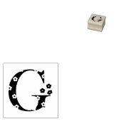 Bloembrief G Rubberstempel (Gestempeld)