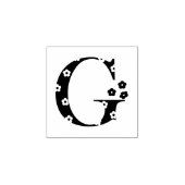 Bloembrief G Rubberstempel (Afrduk)