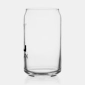 Bloembrief L Monogram en gepersonaliseerde naam Blikvorm Glas (Links)